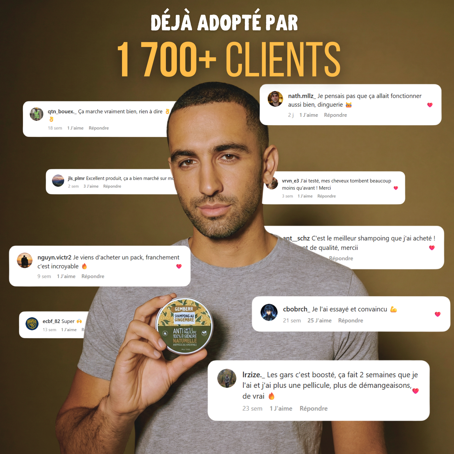 Soin Antipelliculaire Concentré au Gingembre